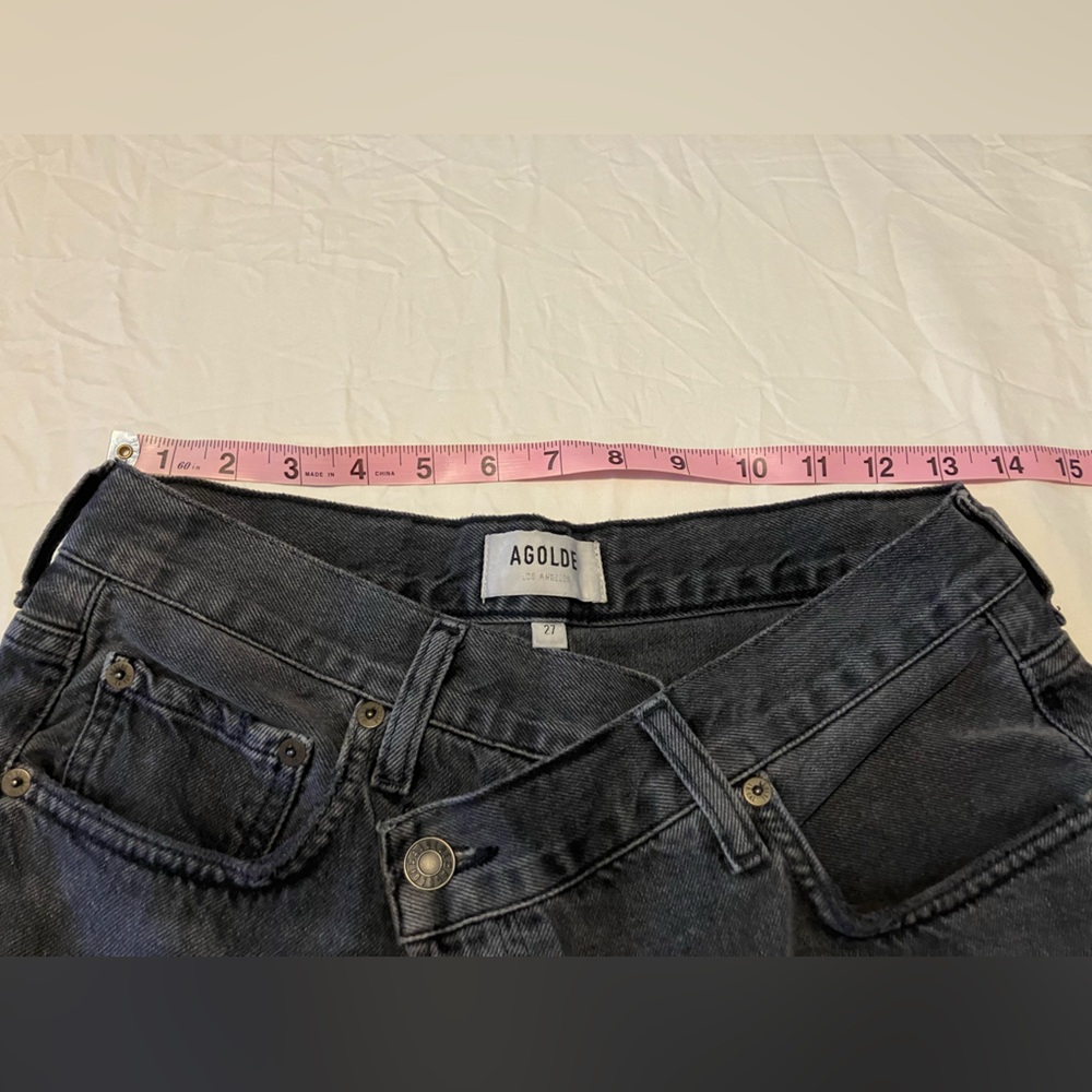 AGOLDE Criss Cross Straight Jeans In Shambles - Picture 3 of 10